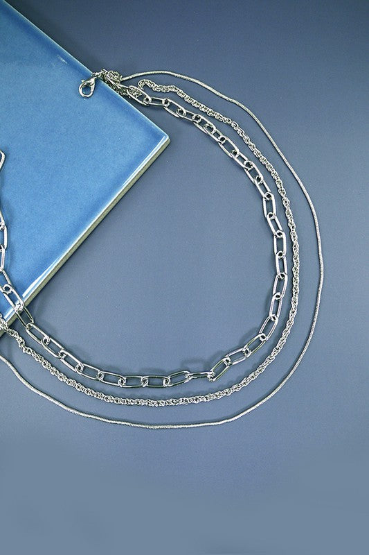 3 Layered Gold Asher Necklace