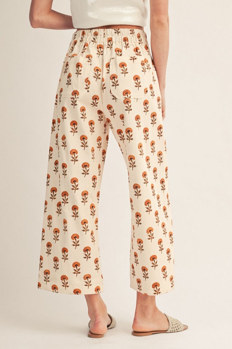 Boho Floral Casual Pants
