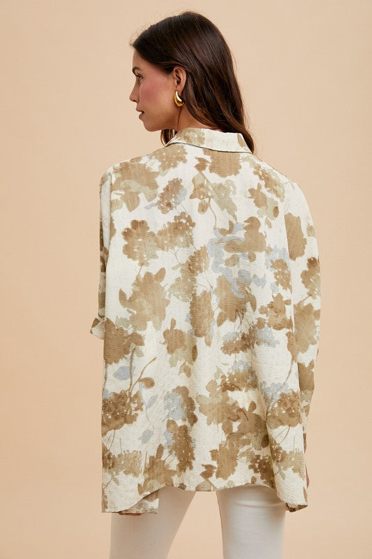 Vintage Floral Button Down