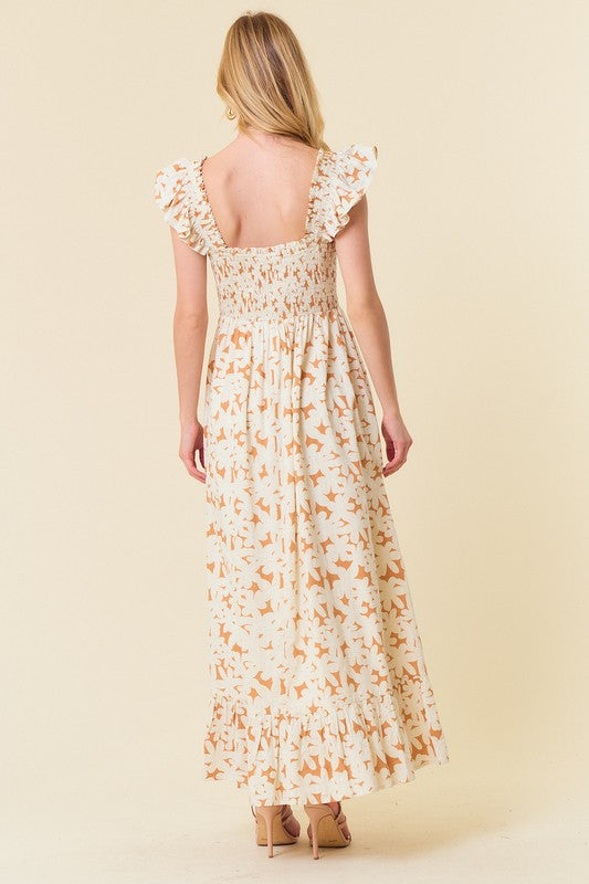 Sunset Smocked Dress- Arrives 4.19