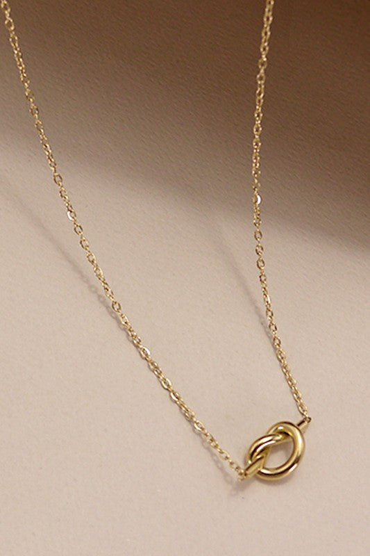 Gold Knotted Necklace