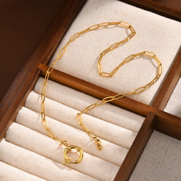 Gold Circle Josslyn Necklace