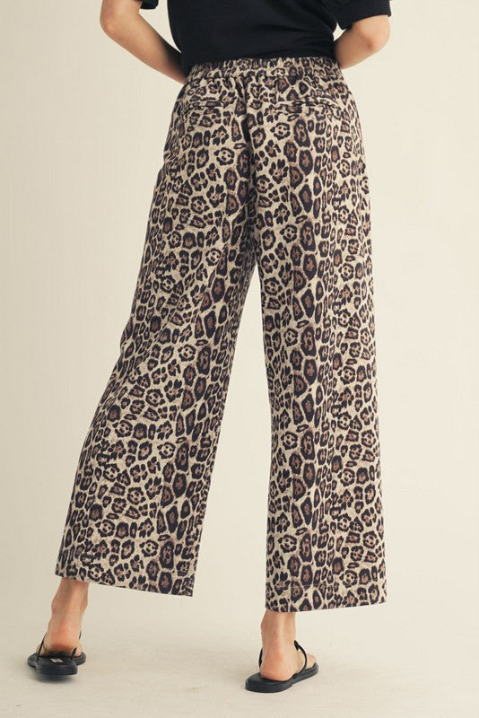 Jody Leopard Wide Leg Pants