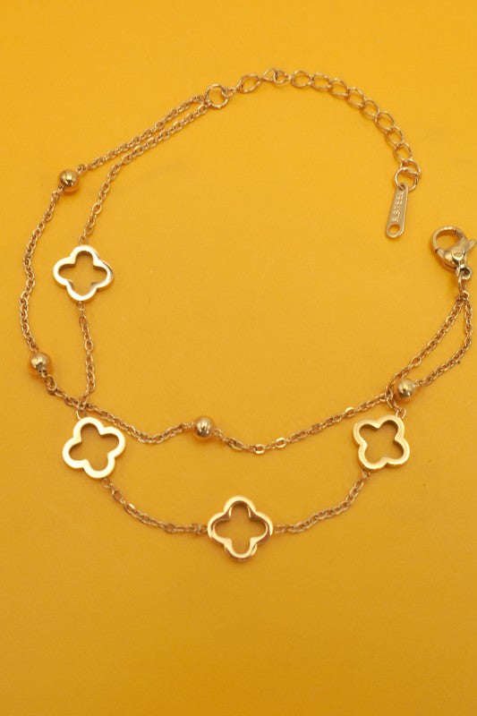 Clover Layered Bracelet