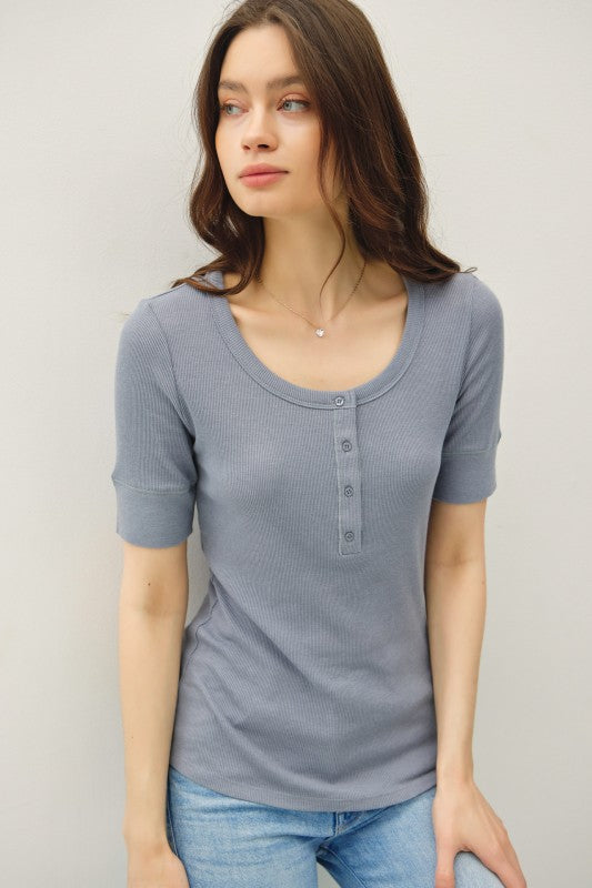 Classic Henley- 3 colors