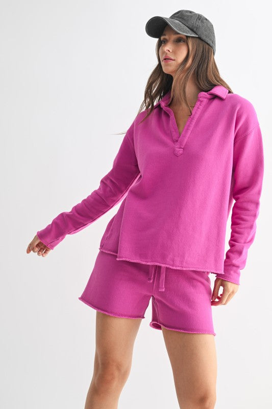 New Orchid V Pullover