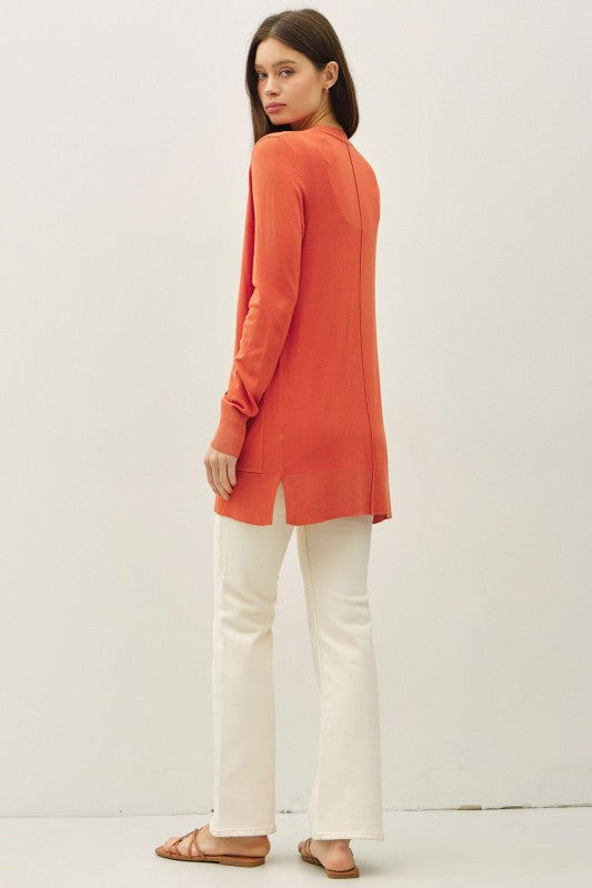 Poppy Open Front Cardi