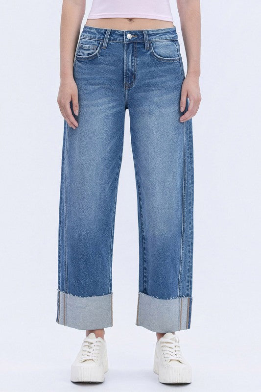 Cuffed Barrel Jenna Denim