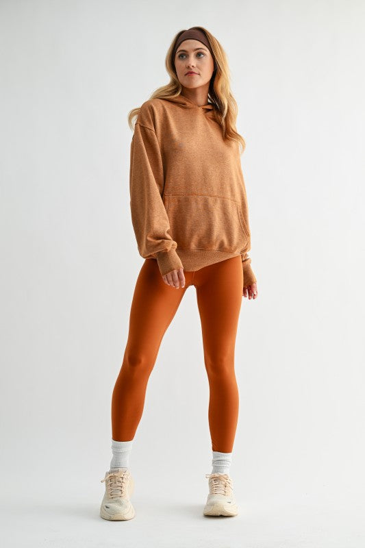 Burnt Amber/Camo Green Hoodie