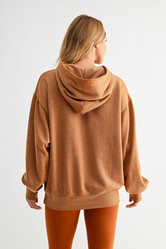 Burnt Amber/Camo Green Hoodie