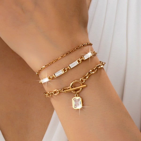 Baguette Trio Bracelet