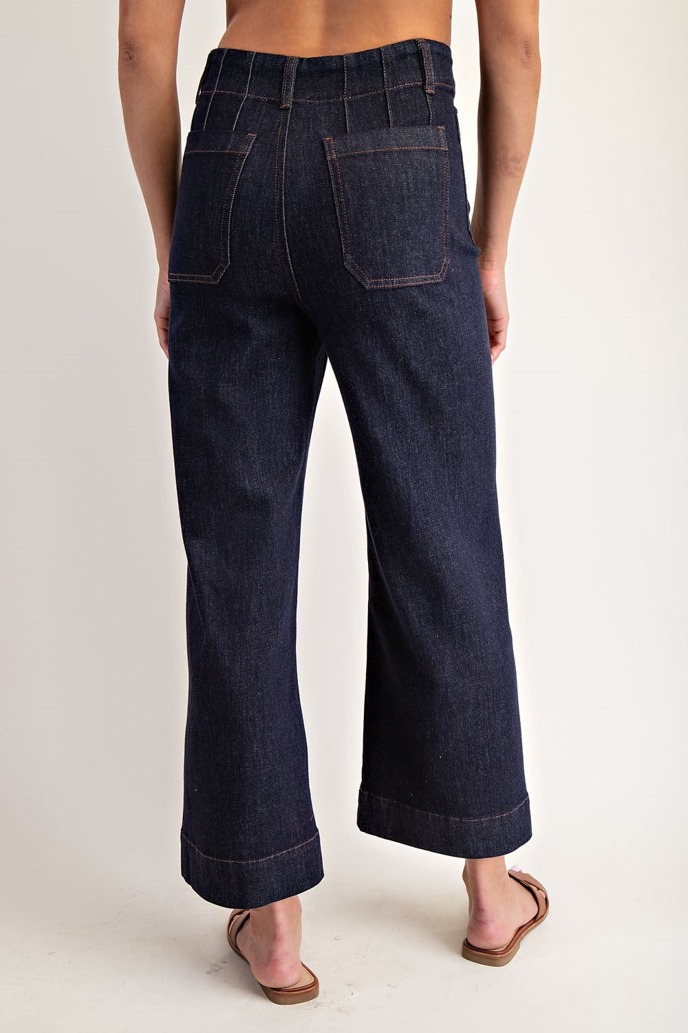 Dark Dress Denim Double Pockets