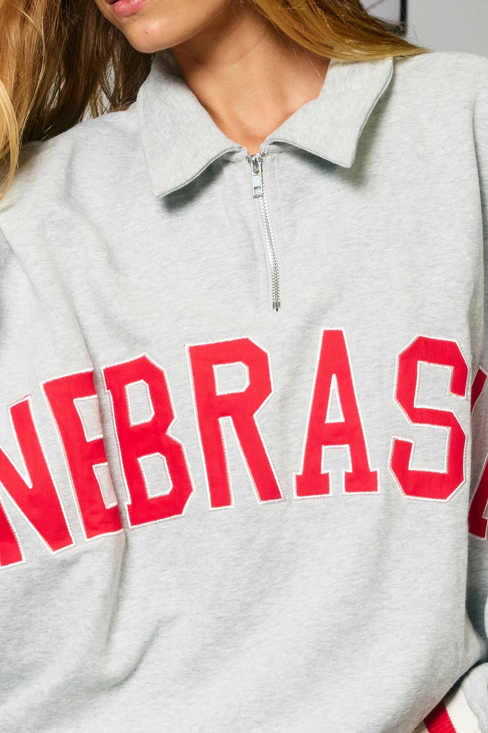 Nebraska Varsity Zip Pullover