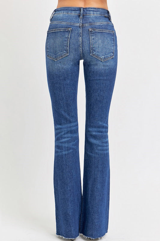 Dk Mid Rise Flare Denim New