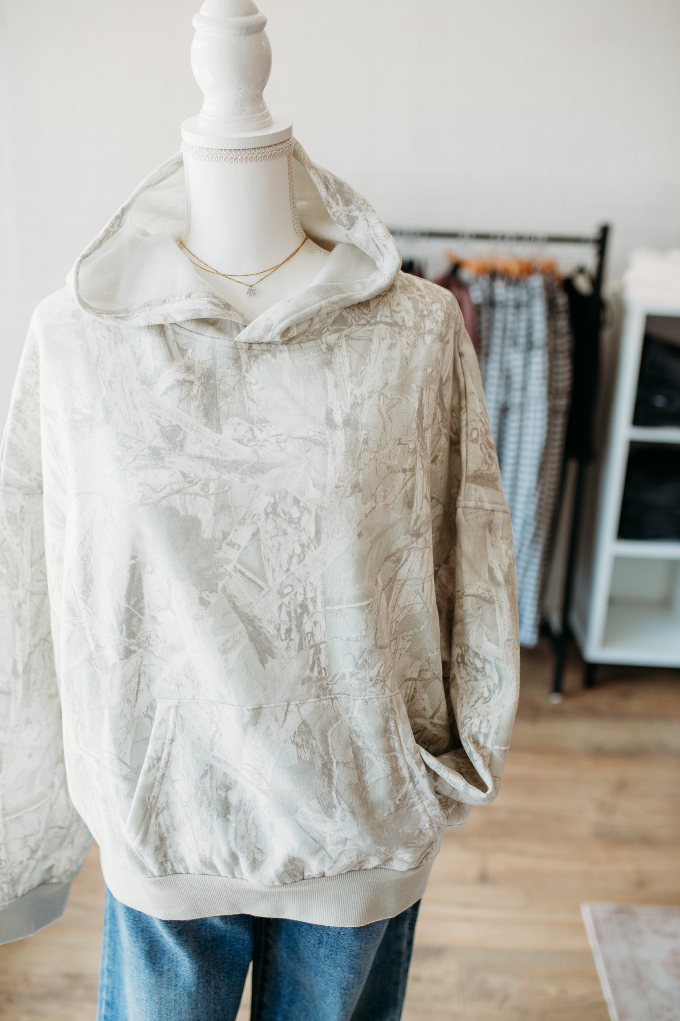 Gray Camo Hoodie