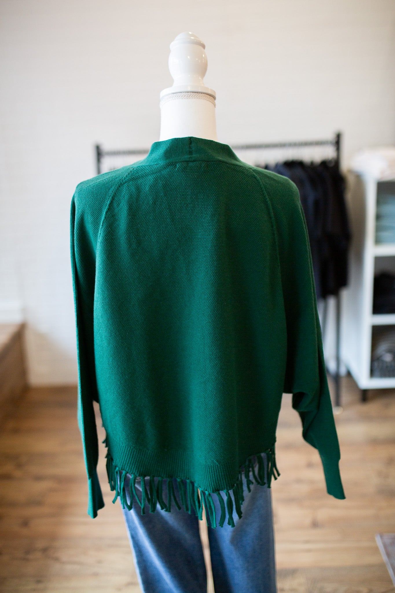 Forest Fringe Hem Caridgan