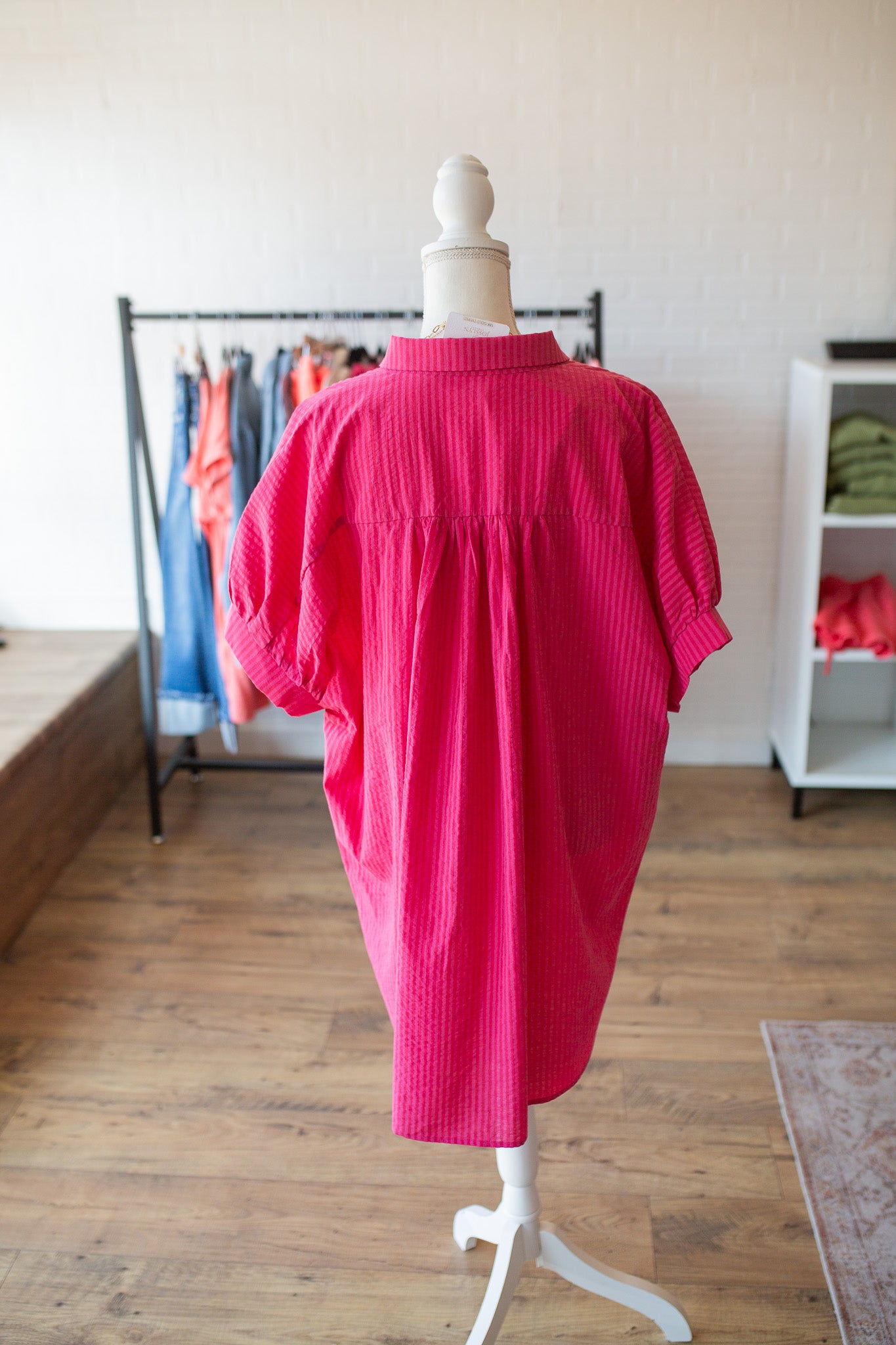 Cherry Punch Shirt Dress