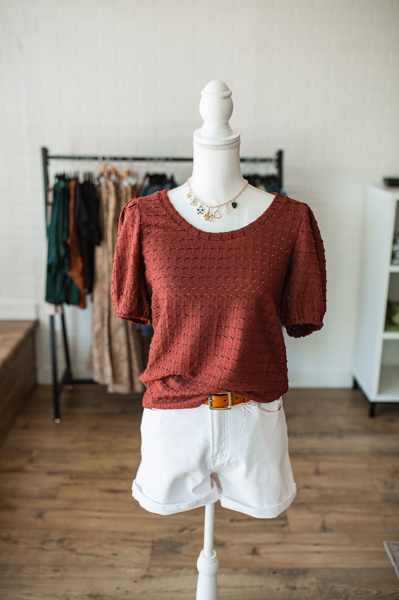 Sienna Wave Textured Top