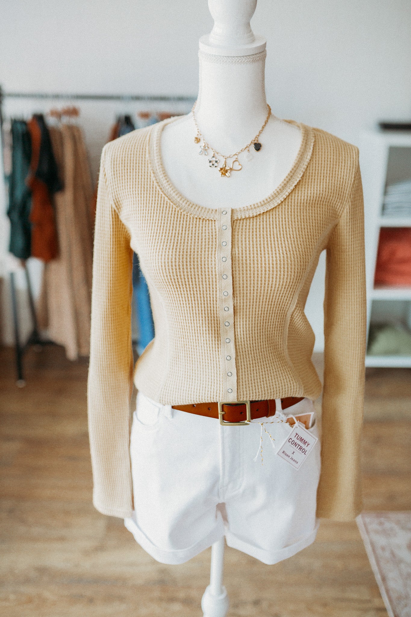 Yellow Button Down Top