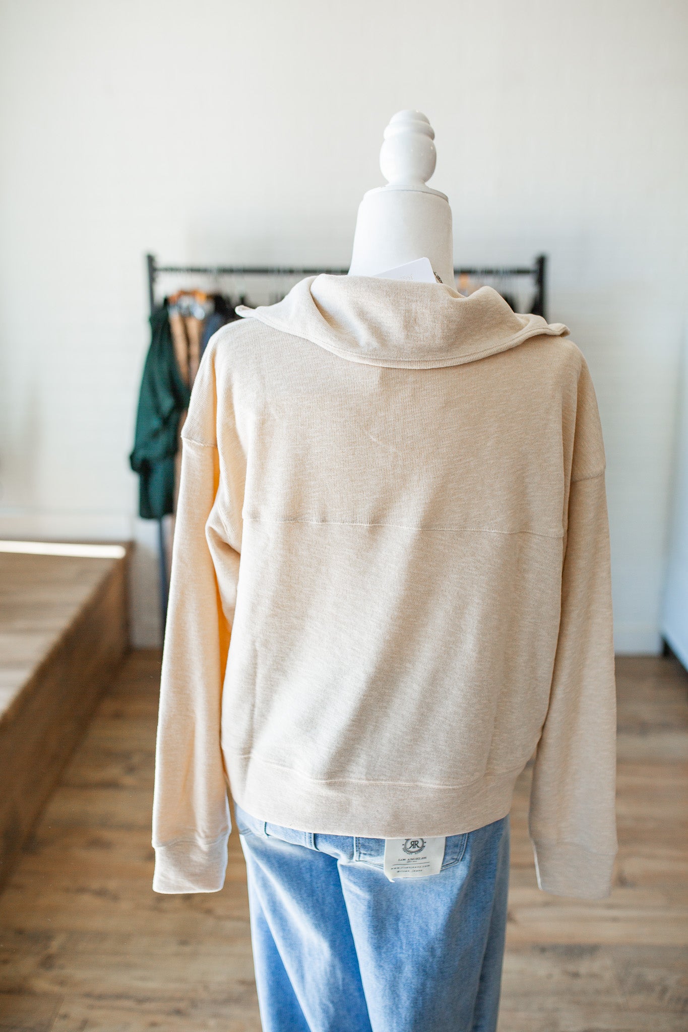 Beige Quarter Zip