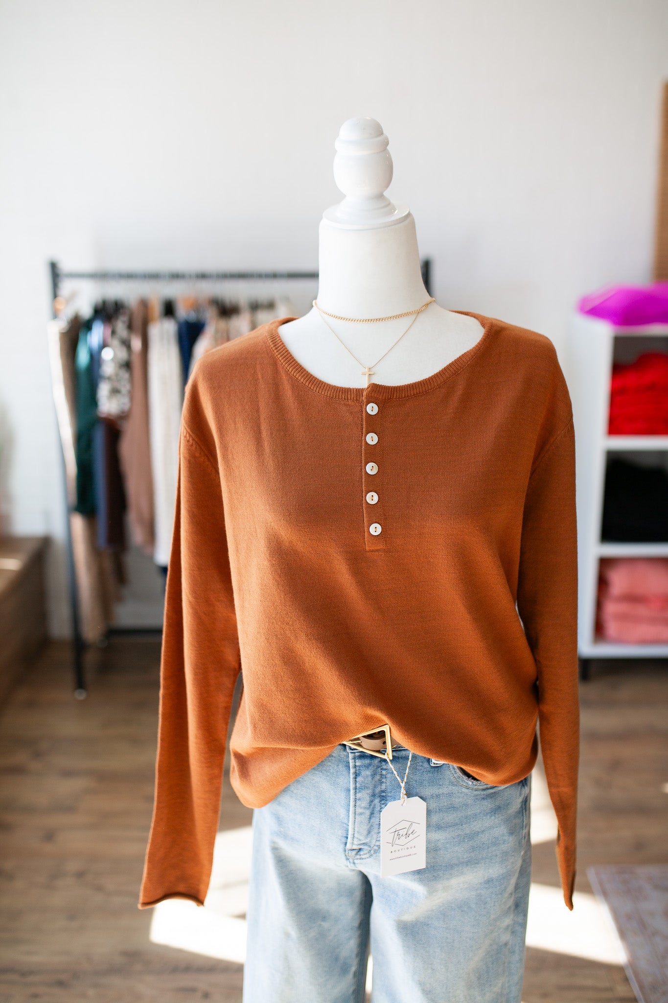 Amber Henley Sweater