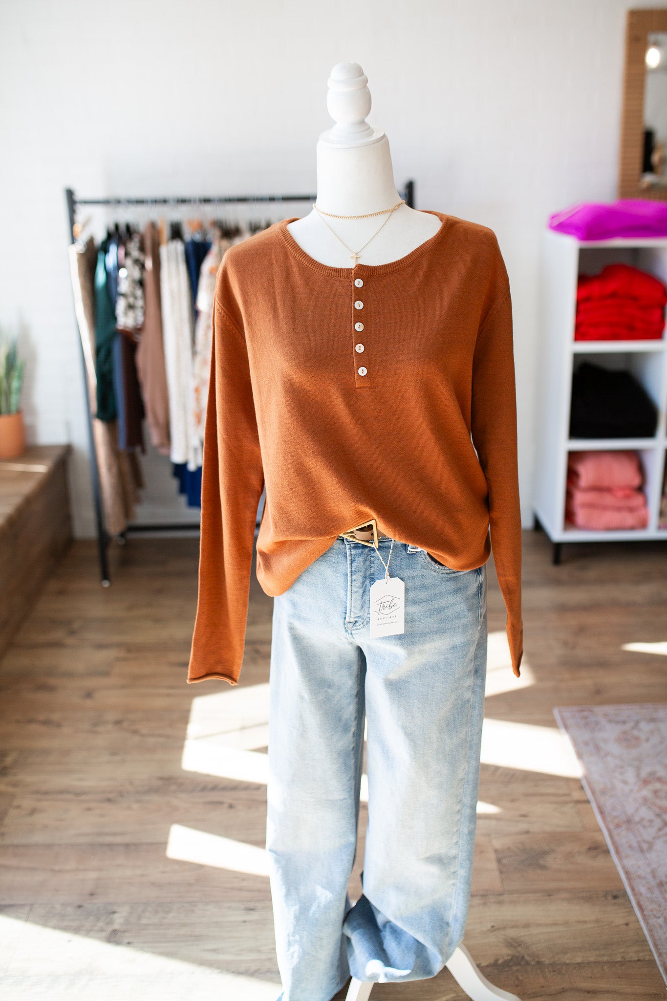 Amber Henley Sweater
