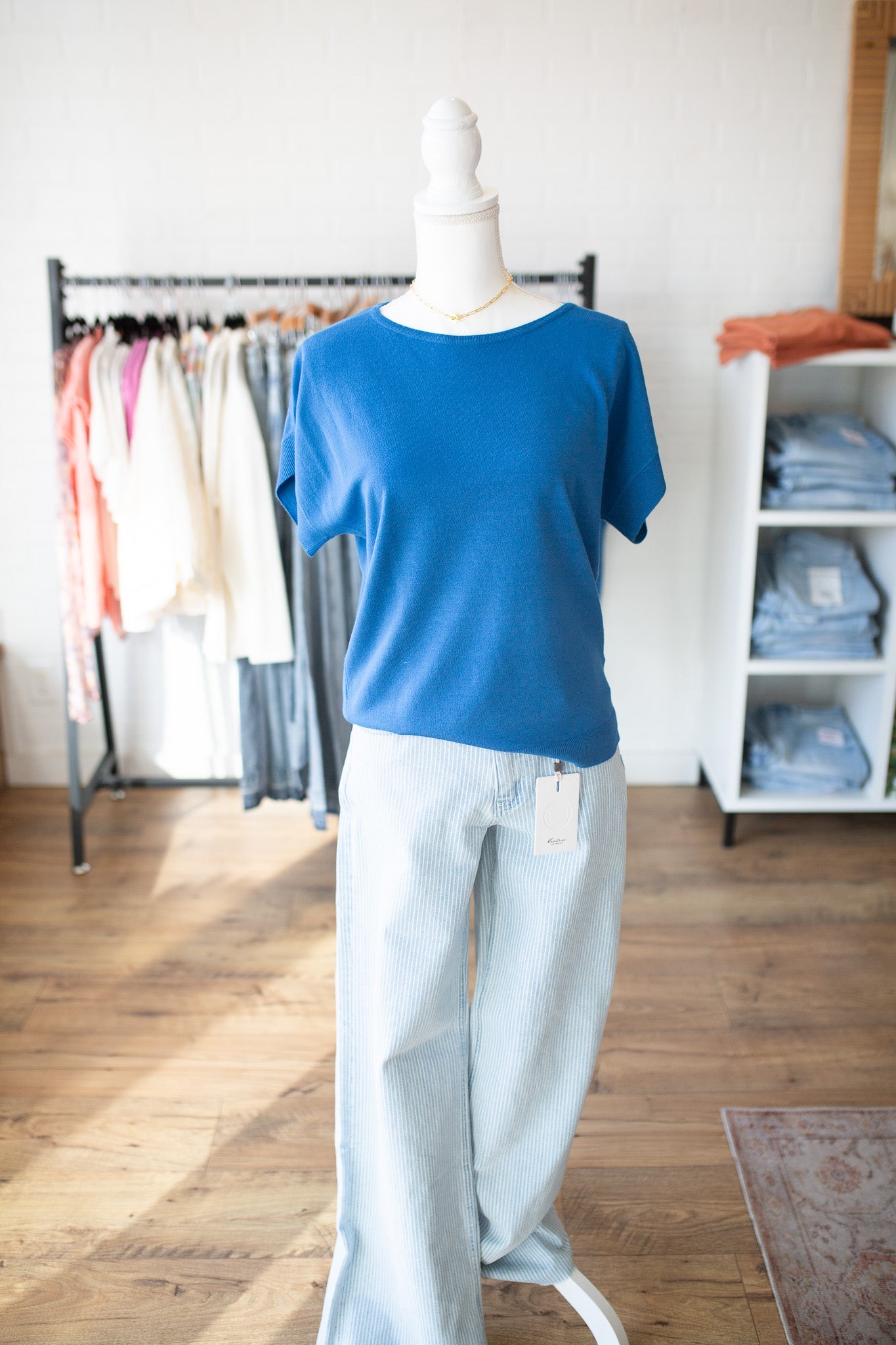 Orchid/Royal Blue Everyday Sweater