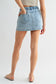 HighRise Pull-on Denim Skirt