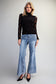 Black Lace Mock Neck Sweater