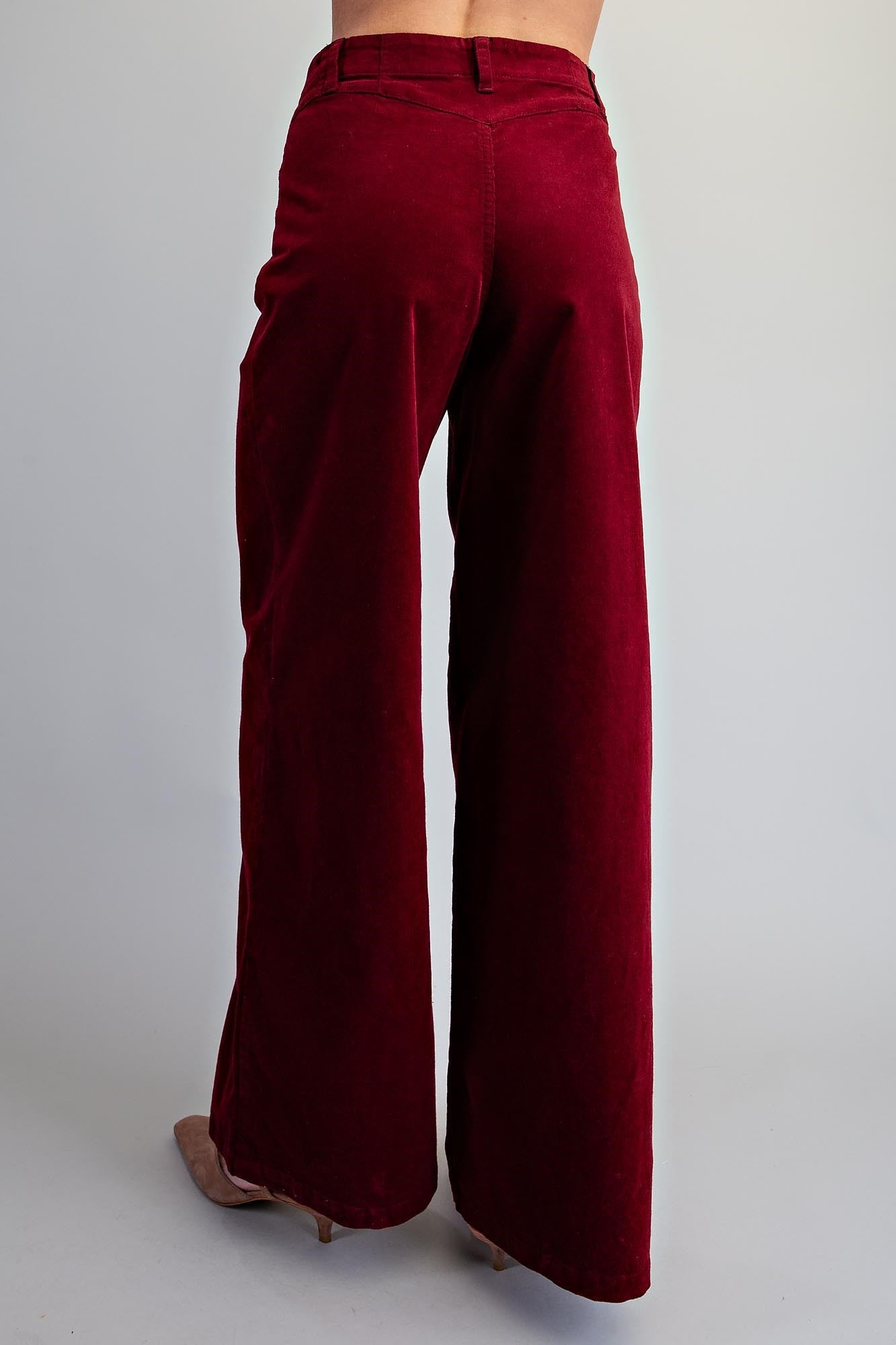 Crimson Corduroy Pants