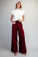 Crimson Corduroy Pants