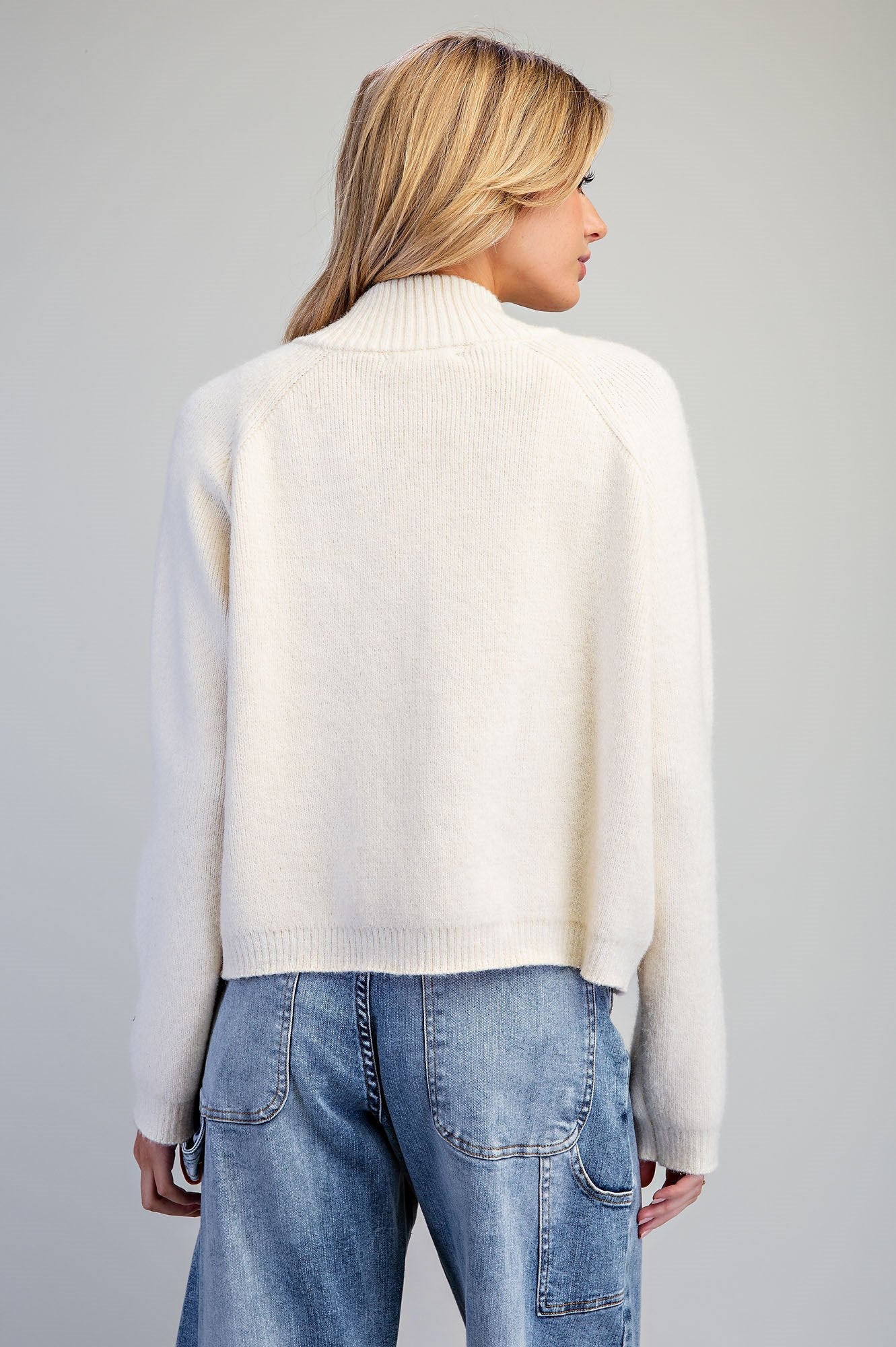 Snow Latte Zip Cardi