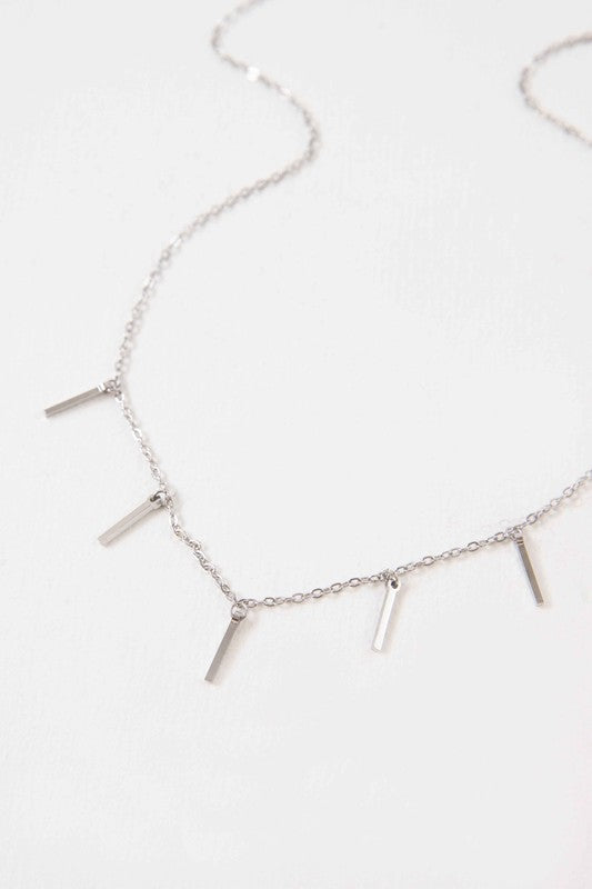 Bar Tassel Drop Necklaces