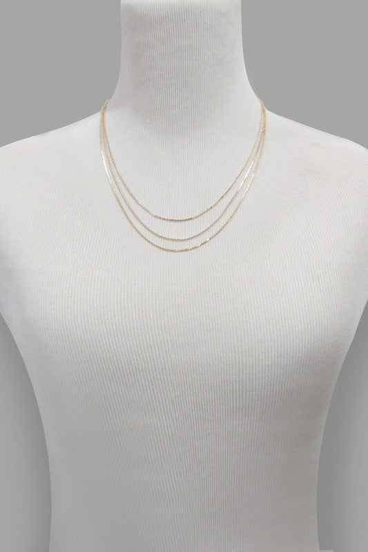 Triple Layer Gold/Silver Necklace