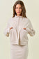 Striped Textured Oat Pullover