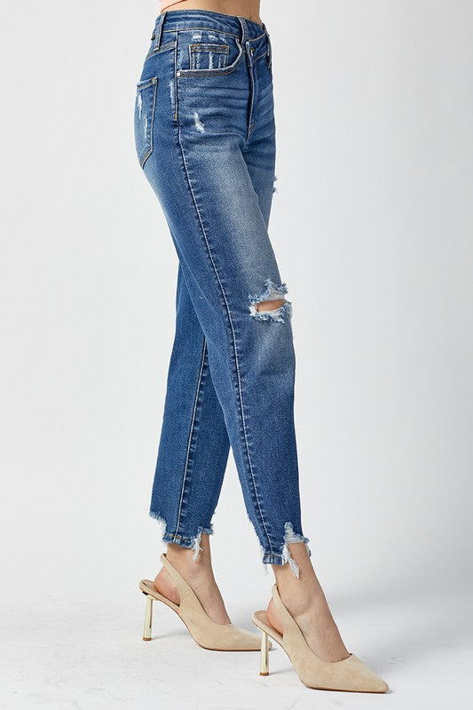 Crossover Distressed GF Jeans Risen