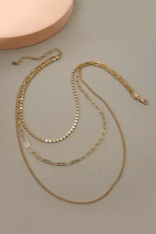 Unique Chain Multi Layered Necklace
