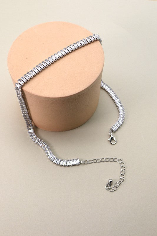 Baguette Stone Necklace