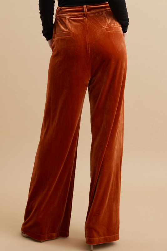 Rust Velvet Pants