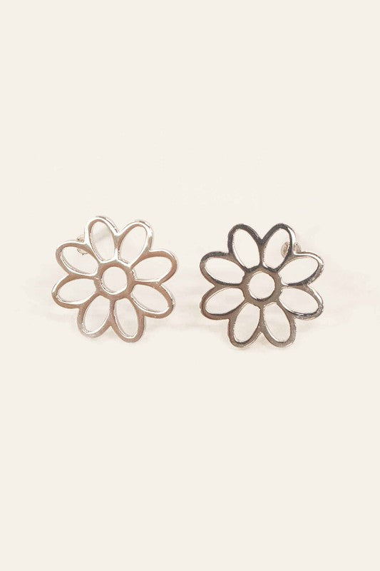 Silver Daisy Studs