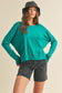 Teal Green/Ivory Basic Sweater
