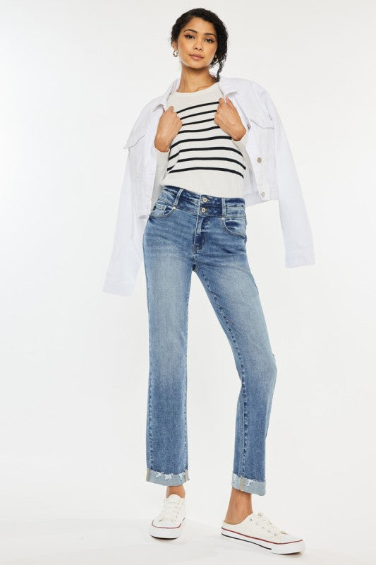 Kancan Double Button Slim Straight