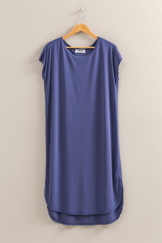 Dusty Indigo Midi Dress