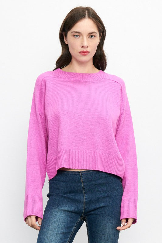 Blue/Magenta Pullover Sweater