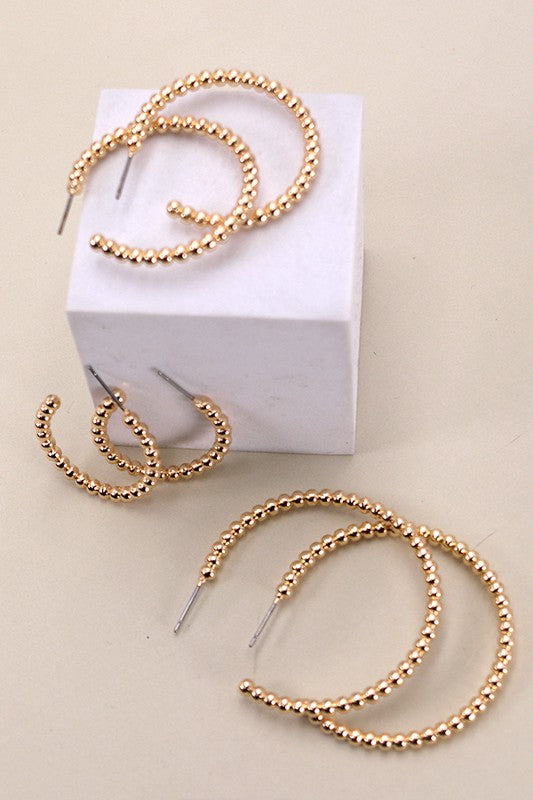 Gold Ball Hoop Trio