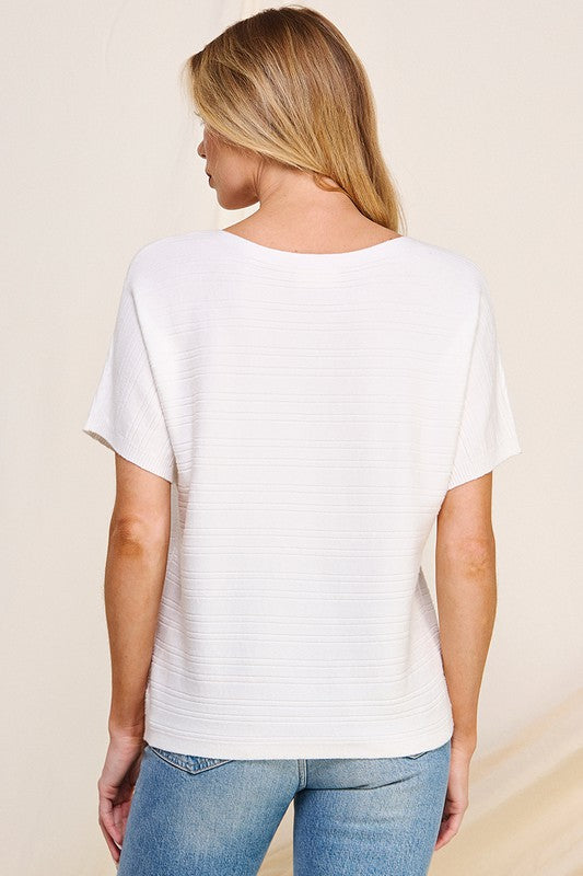 Off-White Soft Ribbed Shirt