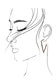 Pearl Edge Triangle Hoops