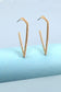 Pearl Edge Triangle Hoops