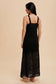 Black Crochet Maxi