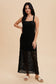 Black Crochet Maxi